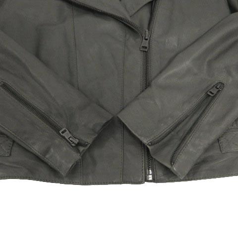 マッシモドゥッティ Massimo Dutti ライダースジャケット 羊革 レザー