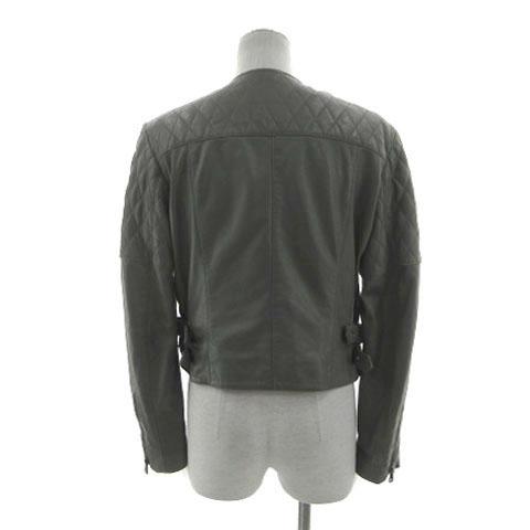 マッシモドゥッティ Massimo Dutti ライダースジャケット 羊革 レザー