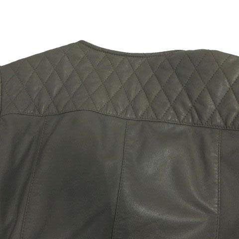 マッシモドゥッティ Massimo Dutti ライダースジャケット 羊革 レザー