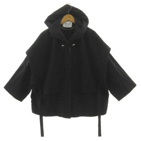 Lallia Mu フード ジャケット ブルゾン 38 M Lallia Mu フード ジャケット ブルゾン 38 M Lallia Mu ラリアムー