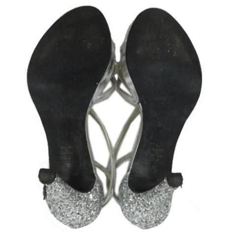 【美品】DIANA ストラップサンダル グリッターソール　レザー DIANA（ダイアナ） サンダル ストラップ グリッター レザー 日本製
