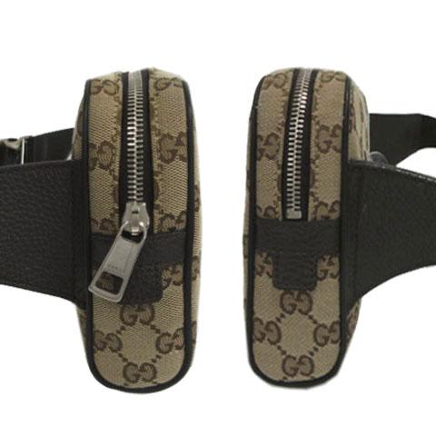 グッチ GGキャンバス ウエストバッグ ボディバッグ ブラウン 人気 GUCCI - グッチ GUCCI GGキャンバス ウエストバッグ ボディバッグ