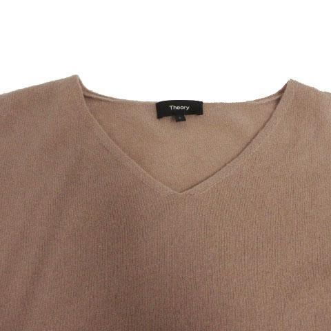theory（セオリー） 袖リボン カシミヤブレンドVネックニット 01