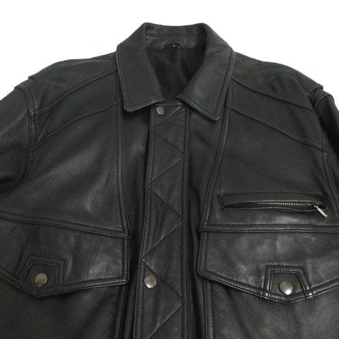 フリーダム FREEDOM 羊革 レザージャケット 革ジャン ステンカラー 胸