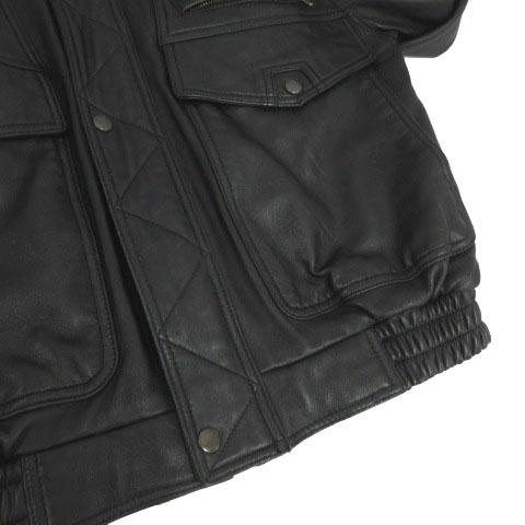 フリーダム FREEDOM 羊革 レザージャケット 革ジャン ステンカラー 胸