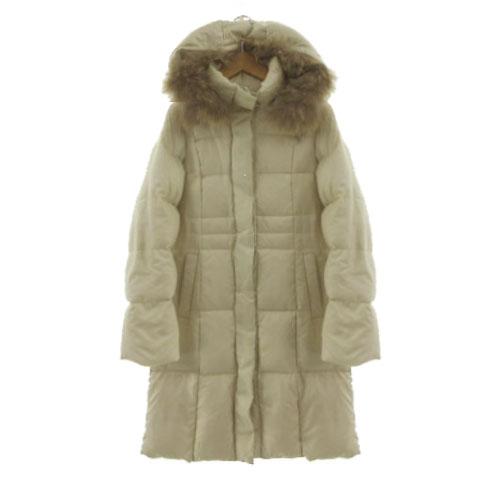 クイーンズコート QUEENS COURT ラクーンファー ダウンコート 2204