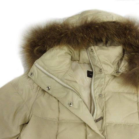 クイーンズコート QUEENS COURT ラクーンファー ダウンコート 2204