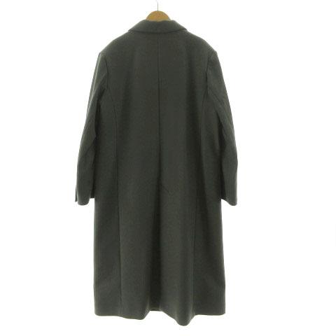 【中古】DRESSLAVE super110wool melton chester coat ウールメルトンチェスターコート 91310609 起毛 カーキ 38 ドレスレイブ DRESSLAVE super110wool melton chester coat ウール
