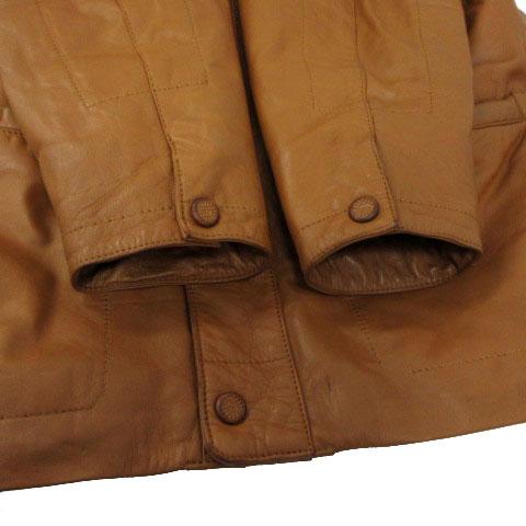 【中古】ムンペル MUNPER ラムレザージャケット コート 羊革 スペイン製 ステンカラー ジップアップ キャメル 48 ムンペル MUNPER ラムレザージャケット コート 羊革 スペイン製 ステン