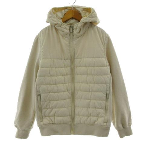 ZARA（ザラ） コンビキルティングジャケット フード付き 中綿入り 