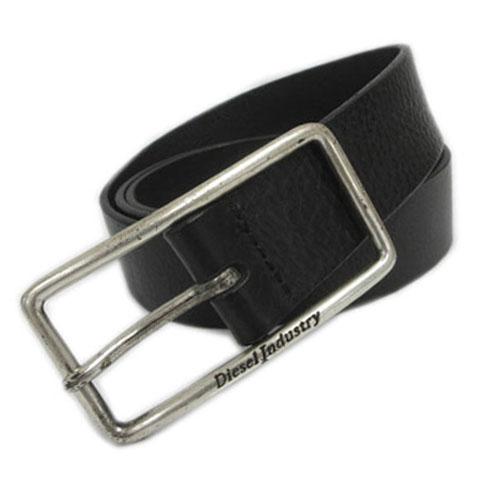【新品未使用】DIESEL ディーゼル　厚本革正規品　高級イタリアンレザーベルト DIESEL（ディーゼル） ロゴ ベルト レザー 型押し OOCCJB イタリア製