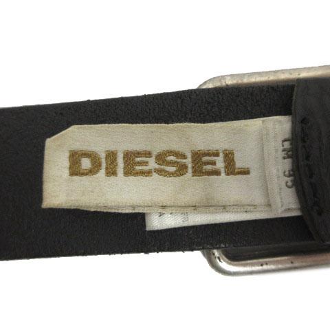 DIESEL（ディーゼル） ロゴ ベルト レザー 型押し OOCCJB イタリア製