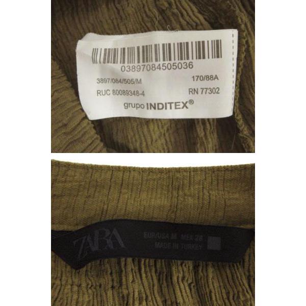 ZARA（ザラ） ビーズベルト付きロング丈ワンピース 3897/084/505 シワ 