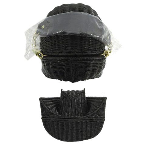 未使用品 アコモデ ACCOMMODE スターウォーズ STAR WARS ダースベイダー SW-KS011 ラタンバッグ カゴバック ブラック シリアルNo.19/100_3