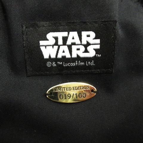 未使用品 アコモデ ACCOMMODE スターウォーズ STAR WARS ダースベイダー SW-KS011 ラタンバッグ カゴバック ブラック シリアルNo.19/100_7