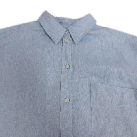 ZARA（ザラ） リネンシャツ 8372/034/403 胸ポケ 長袖 オーバーサイズ 