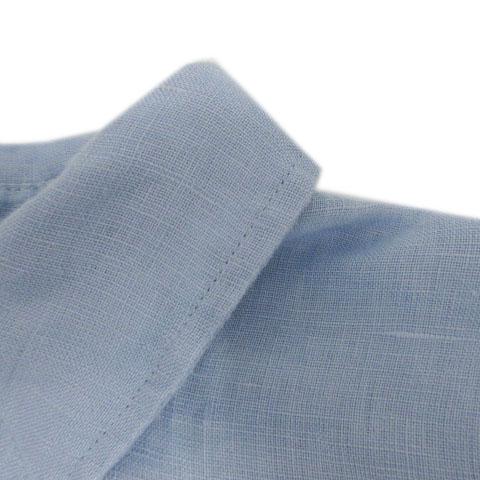 ZARA（ザラ） リネンシャツ 8372/034/403 胸ポケ 長袖 オーバーサイズ 