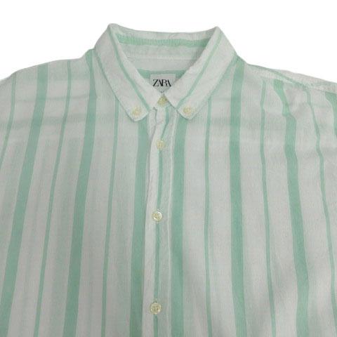 ZARA（ザラ） ZARA RELAXED FIT ストライプシャツ 6048/312/063 ボタン 