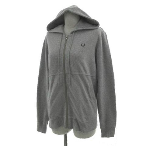FRED PERRY（フレッドペリー） スウェットジップアップパーカー ロゴ