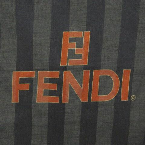 FENDI（フェンディ） スカーフ ズッカ柄 チェーン レオパード ヒョウ柄