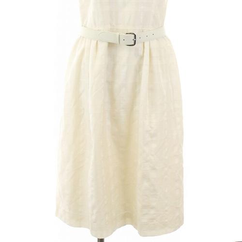 半額sale 38 半袖 チェック ひざ丈 ワンピース Burberry バーバリー 中古 M 古着 ベクトル レディース Sr アイボリー ワンピース Readingtherapycenter Com