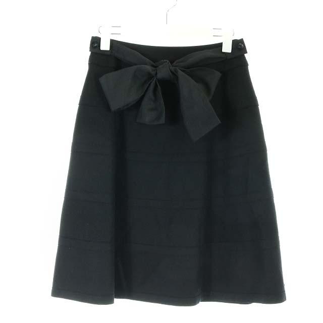 トゥービーシック TO BE CHIC フレアスカート ひざ丈 ウール リボン 38 M 黒 ブラック /YI18 レディース :160-102203310003:ブランド古着販売のベクトル - 通販 - Yahoo!ショッピング トゥービーシック TO BE CHIC フレアスカート ひざ丈 ウール リボン 38 M 黒 ブラック /YI18 レディース :160-102203310003:ブランド古着販売のベクトル - 通販 - Yahoo!ショッピング