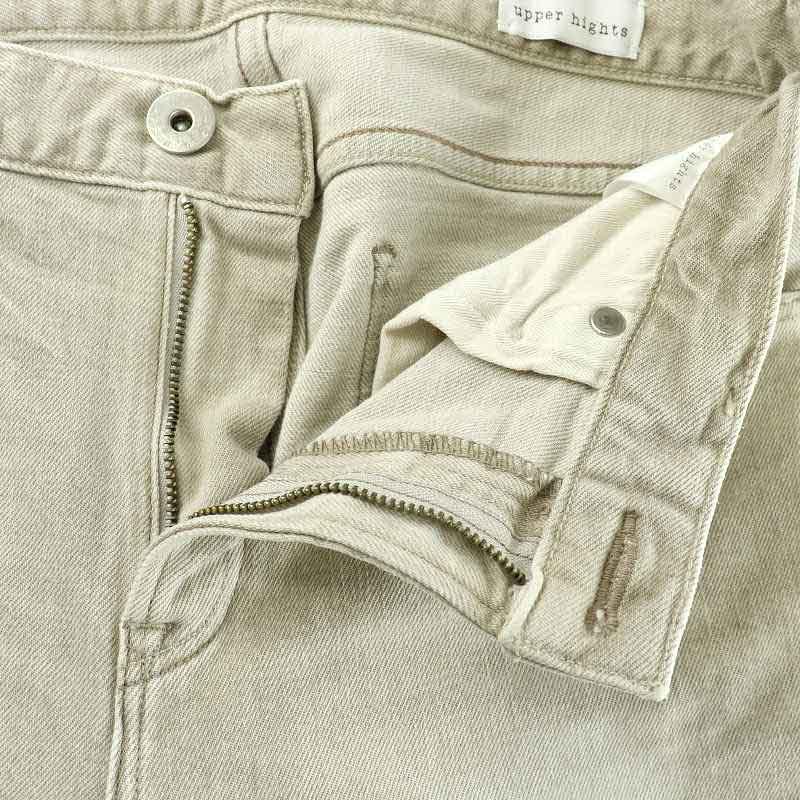 【専用】upper hights ベージュ24 ダメージ加工 アッパーハイツ upper hights デニムパンツ ジーンズ USED加工