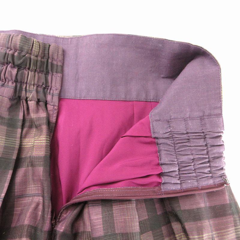 マイストラーダ Mystrada 21AW チェックスカート ロング マキシ フレア