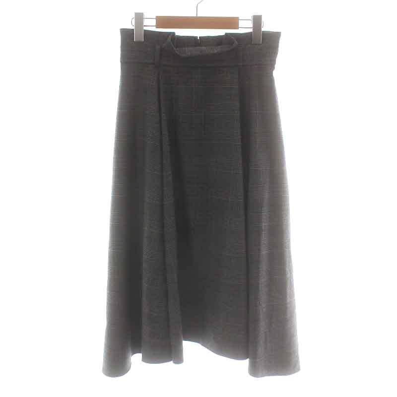 UNTITLED（アンタイトル） フレアスカート ロング ミモレ グレン