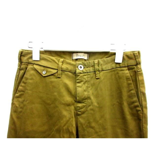 ヤヌーク Yanuk パンツ チノパン 綿パン ロング S カーキ Cy38 Mb レディース 中古 ベクトル 古着 160 ブランド古着販売のベクトル 通販 Yahoo ショッピング