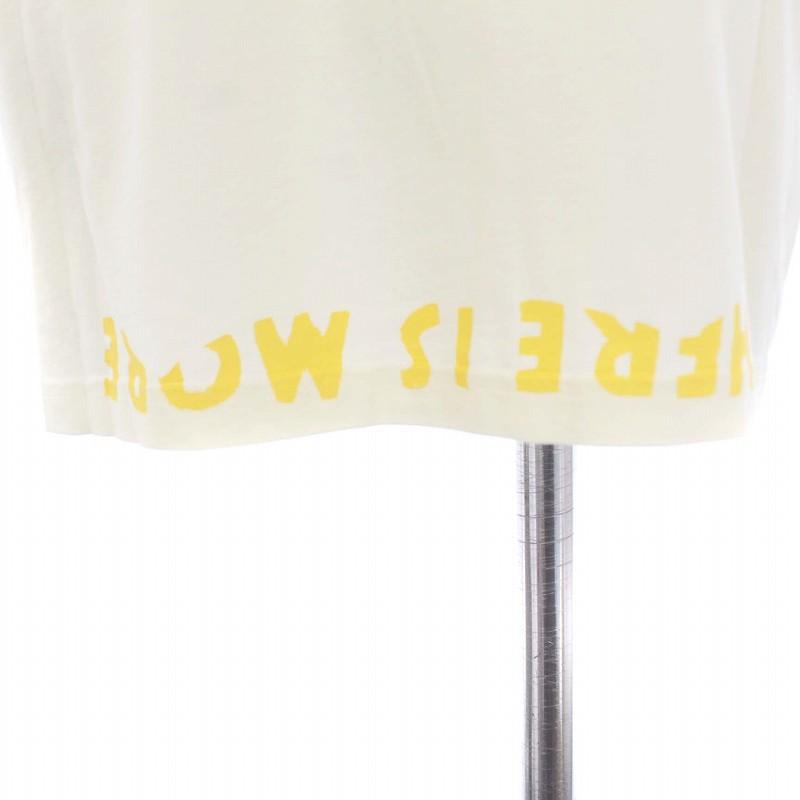 未使用品 メゾンマルジェラ Maison Margiela 17SS エイズTシャツ カットソー 半袖 Vネック ロゴ M ライトベージュ S30GJ0004｜vectorpremium｜06