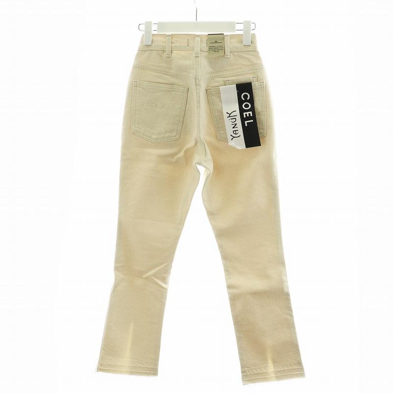 未使用品 ヤヌーク YANUK × コエル COEL スリットデニムパンツ 