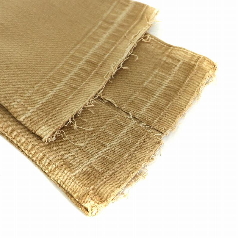 未使用品 ヤヌーク YANUK × コエル COEL スリットデニムパンツ  