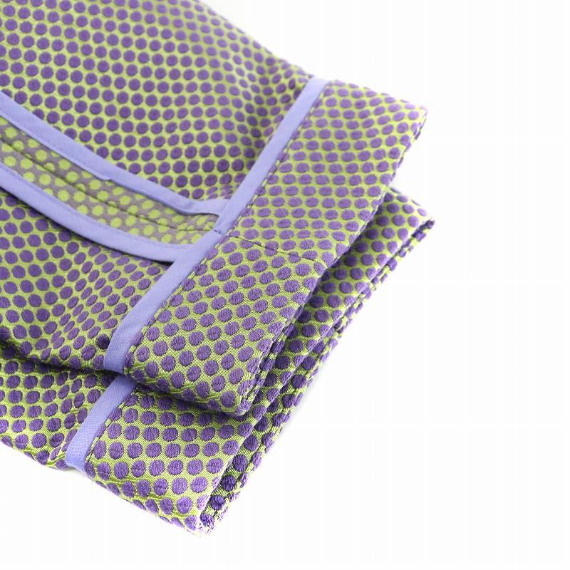 未使用品 コエル COEL ドットジャガードジャケット ブルゾン 総柄 F 紫  