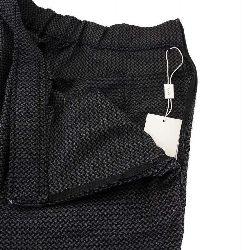 未使用品 コエル COEL タグ付き 幾何学柄フレアパンツ ワイド イージー  