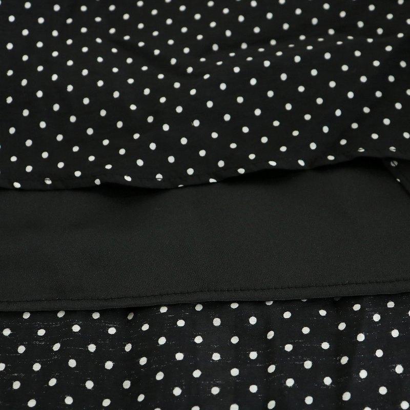 未使用品 コエル COEL ドットスリットスカート フレアスカート ミモレ  