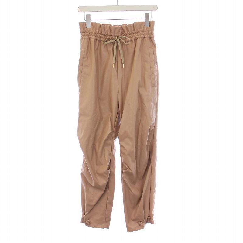 未使用品 コエル COEL タグ付き フェイクレザートラックパンツ  