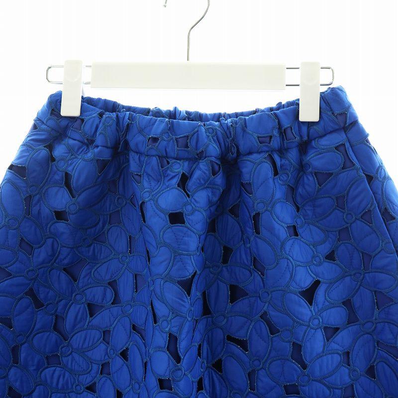 未使用品 コエル COEL フラワーキルティングスカート フレアスカート  