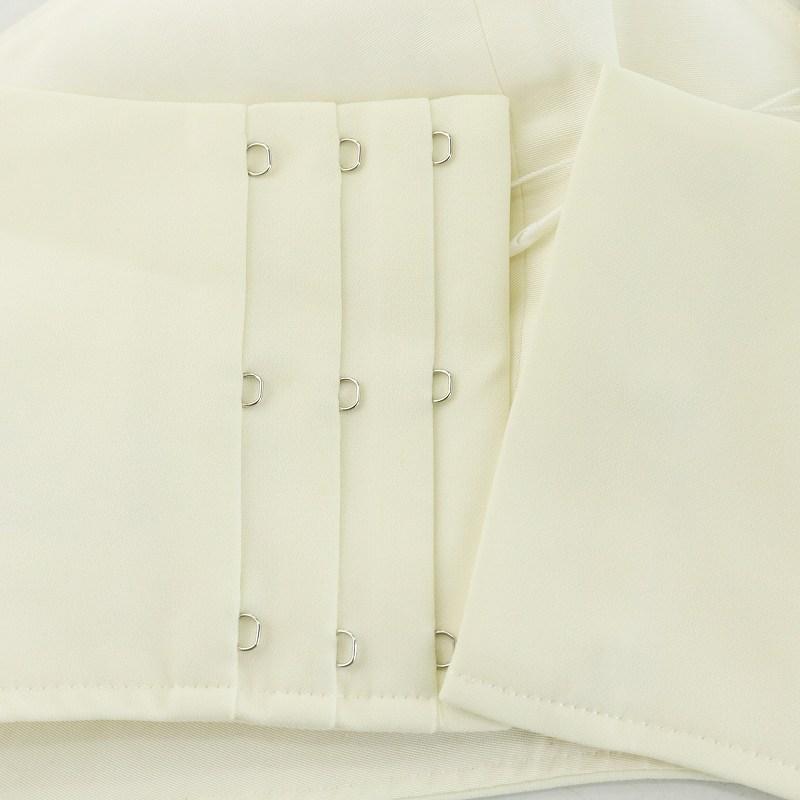 未使用品 チノ CINOH ベアトップ シルク混 絹混 38 M 白 ホワイト  