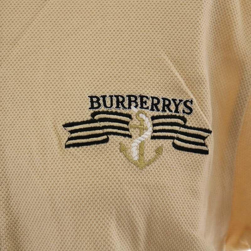 バーバリーズ Burberrys REGD ポロシャツ コットン ロゴ刺繍 金 バーバリーズ Burberrys REGD ポロシャツ コットン ロゴ刺繍 金