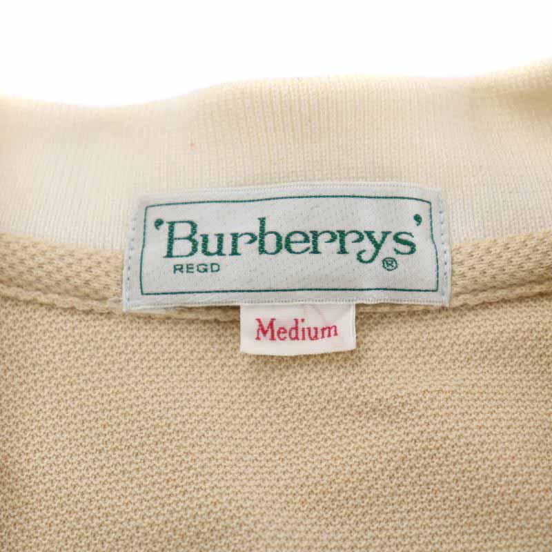 バーバリーズ Burberrys REGD ポロシャツ コットン ロゴ刺繍 金 バーバリーズ Burberrys REGD ポロシャツ コットン ロゴ刺繍 金