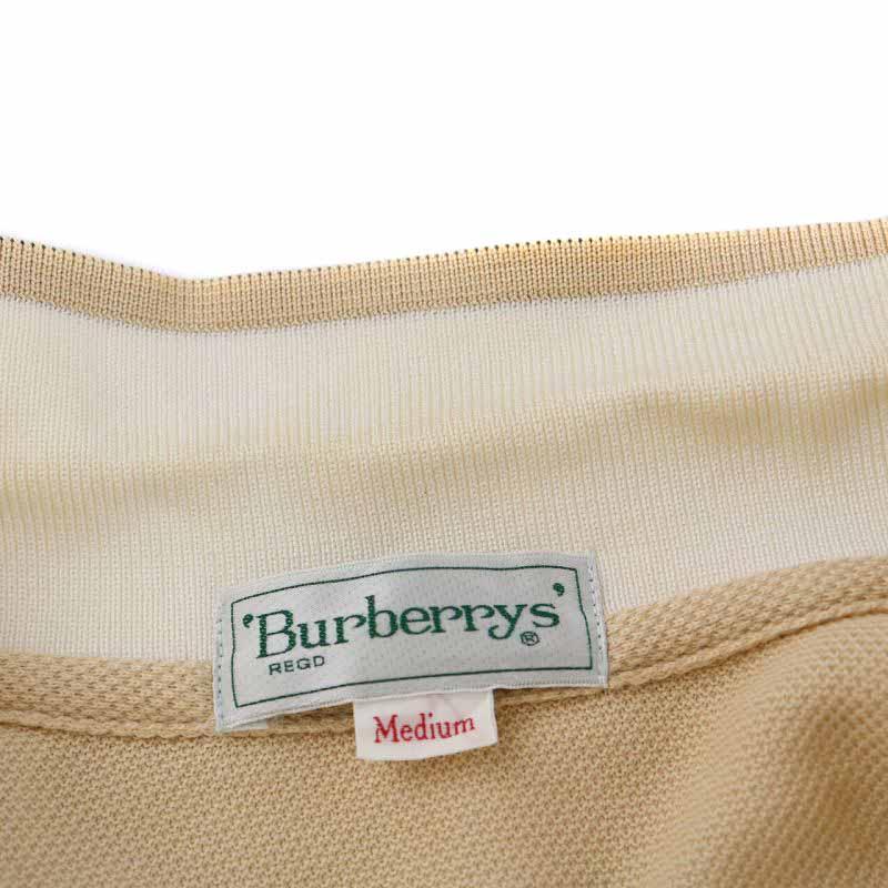 バーバリーズ Burberrys REGD ポロシャツ コットン ロゴ刺繍 金 バーバリーズ Burberrys REGD ポロシャツ コットン ロゴ刺繍 金