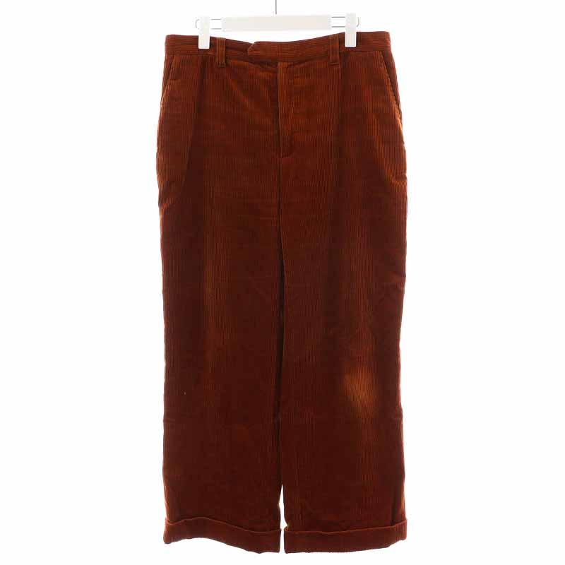 アニエスベー agnes b. ワイドパンツ ロング コーデュロイ ロール  