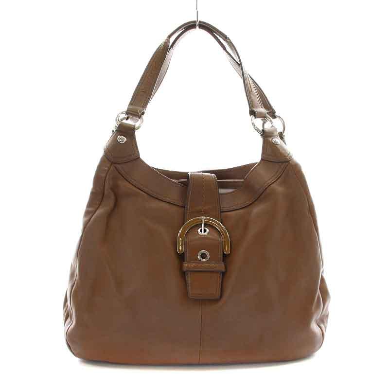 コーチ COACH ソーホー ショルダーバッグ トートバッグ レザー 茶  
