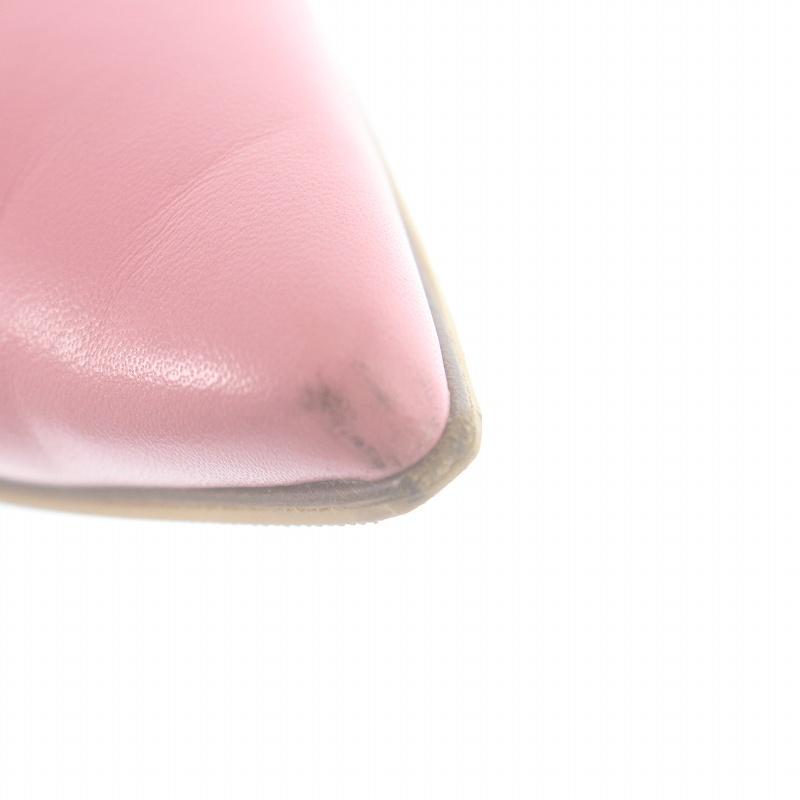 MANOLO BLAHNIK ピンク ポインテッドトゥヒール 35.5