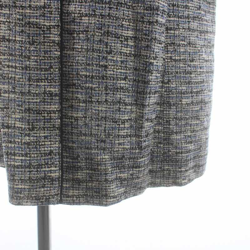 レリアン Leilian ネミカ NEMIKA ノーカラーコート ロング ツイード 11