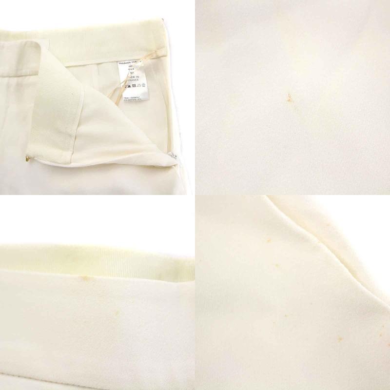 Chloe クロエ CHLOE カプリパンツ 絹 シルク混 34 S 白 ホワイト /NW16  