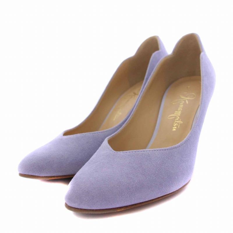 GINZA Kanematsu 未使用品 銀座かねまつ パンプス ハイヒール スエード 