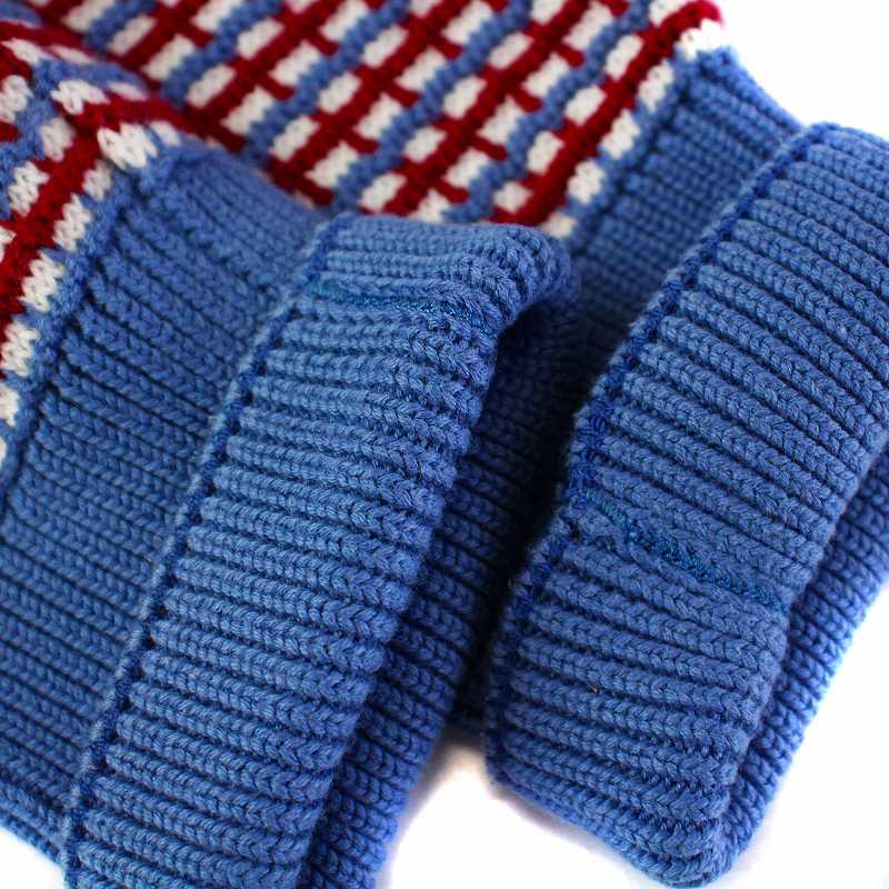 LACOSTE（ラコステ） ボートネック チェック コットン ジャカード