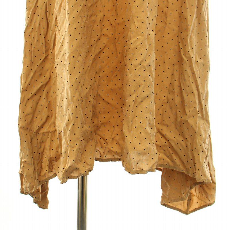 アナイ ANAYI フレアワンピース ギャザー ミモレ ロング ノースリーブ